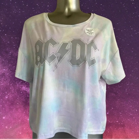🆕Women’s AC/DC  Crop Top - Picture 1 of 16